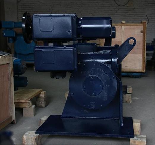 Quarter-turn foot-plate mounted electric actuator-SD-B+RS2500 with black digital display window