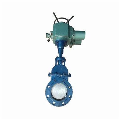 Vanne à guillotine à actionneur à moteur électrique