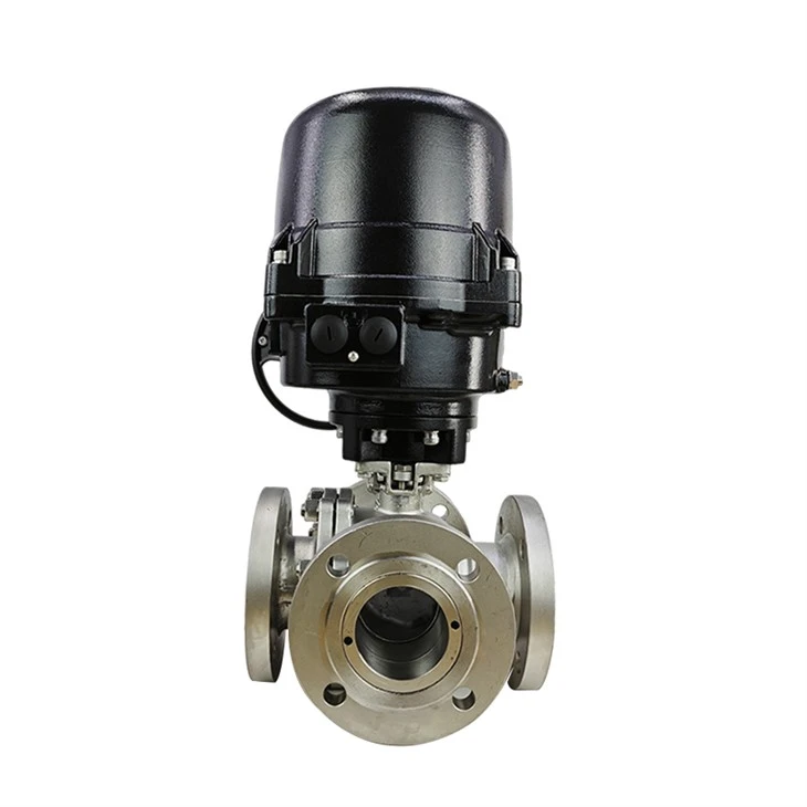 Explosion-proof Electric Four Way Ball Valve